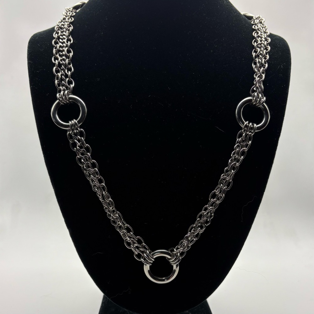 Vintage Edforce Stainless Steel Chain Necklace